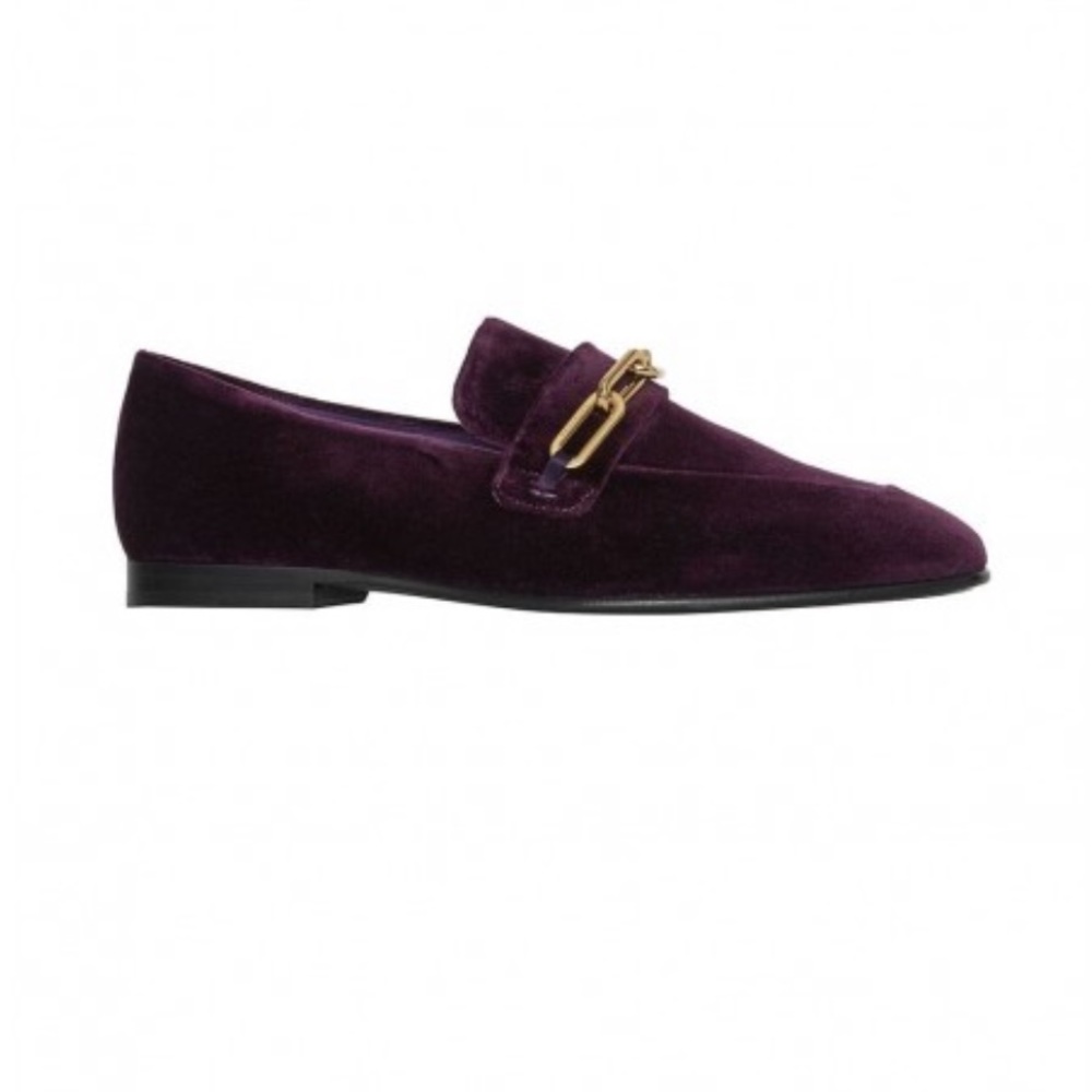 Burberry velvet loafers